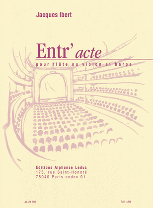 Book cover for Entr'acte (flute And Harp)