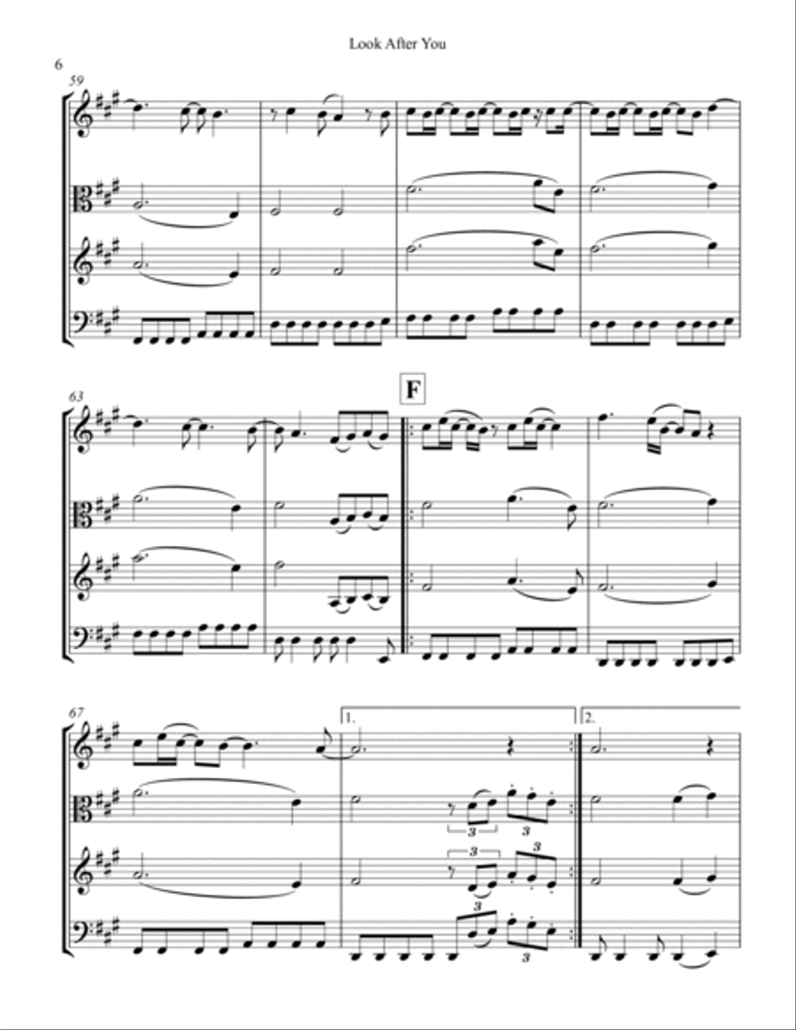 Look After You String Trio scores gallery preview page 6
