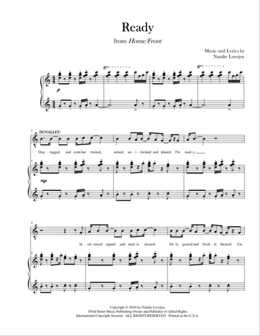 Ready Tenor Voice scores gallery preview page 1