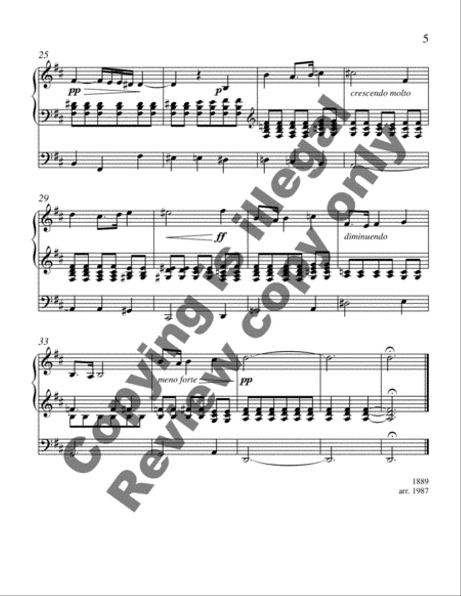 Nocturne from Shylock Organ Solo scores gallery preview page 4