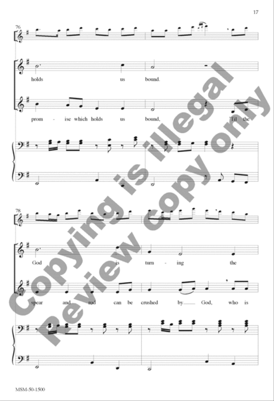 Canticle of the Turning (Magnificat) SSA scores gallery preview page 17