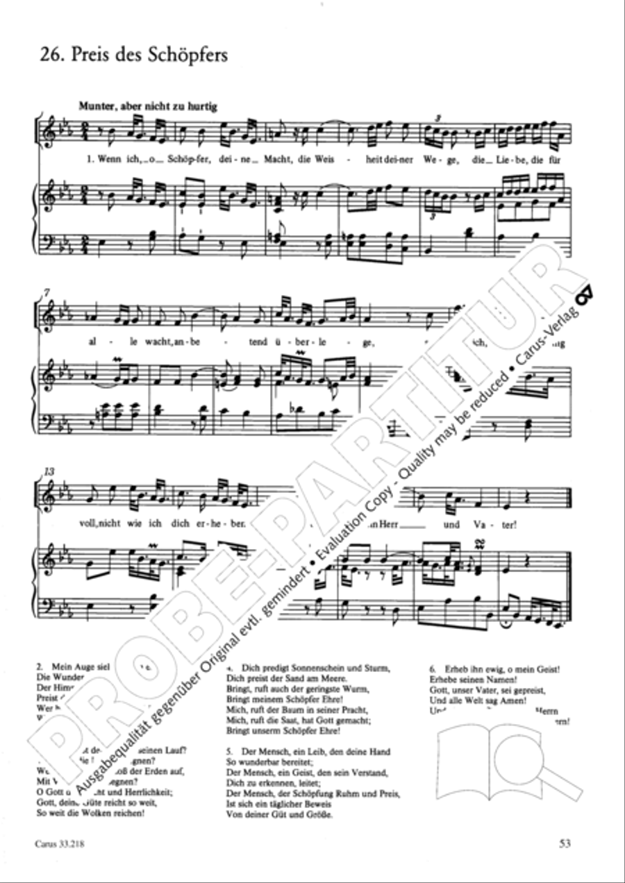 Geistliche Oden und Lieder (Gellert) Collection / Songbook scores gallery preview page 48