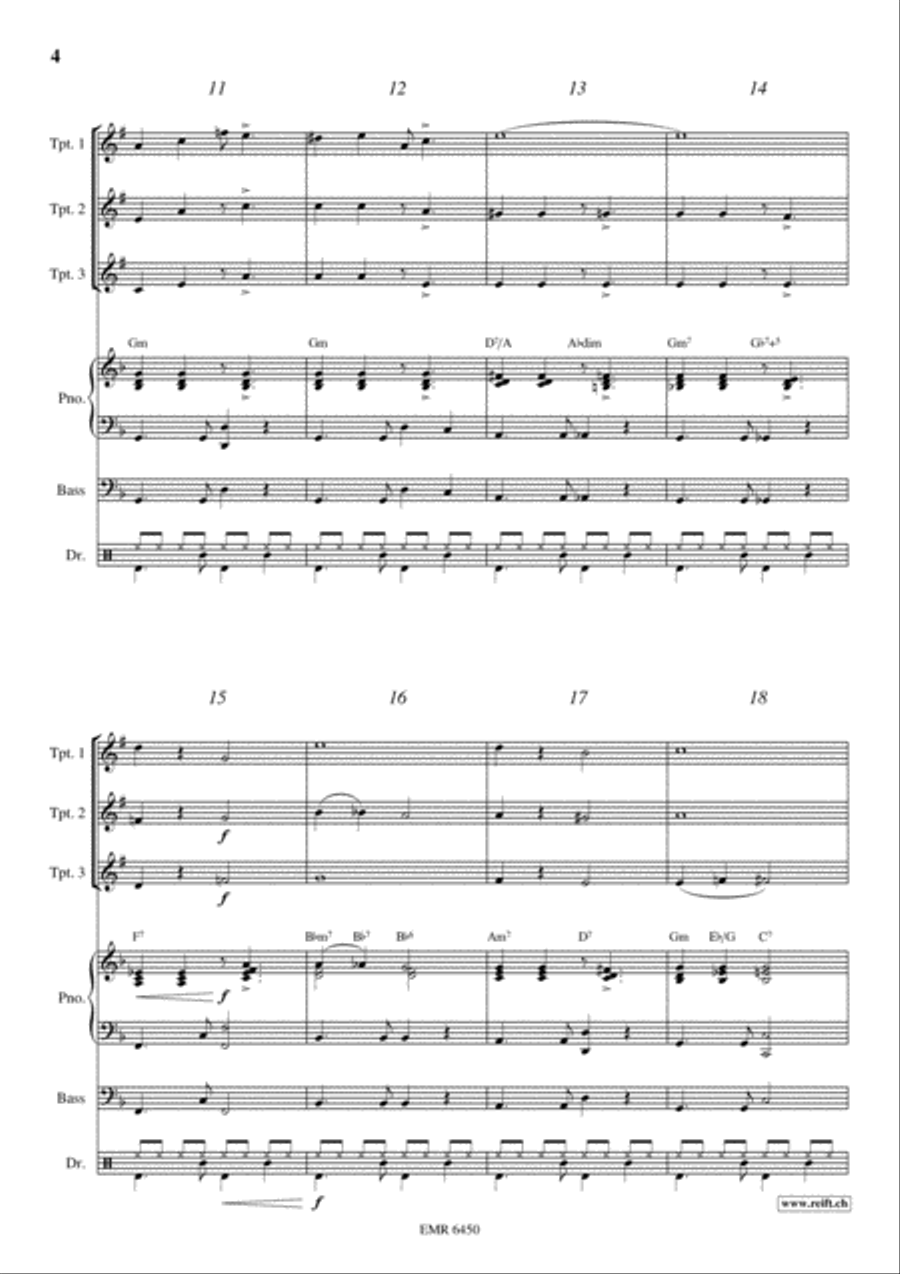 Latino Trumpet Trio scores gallery preview page 4