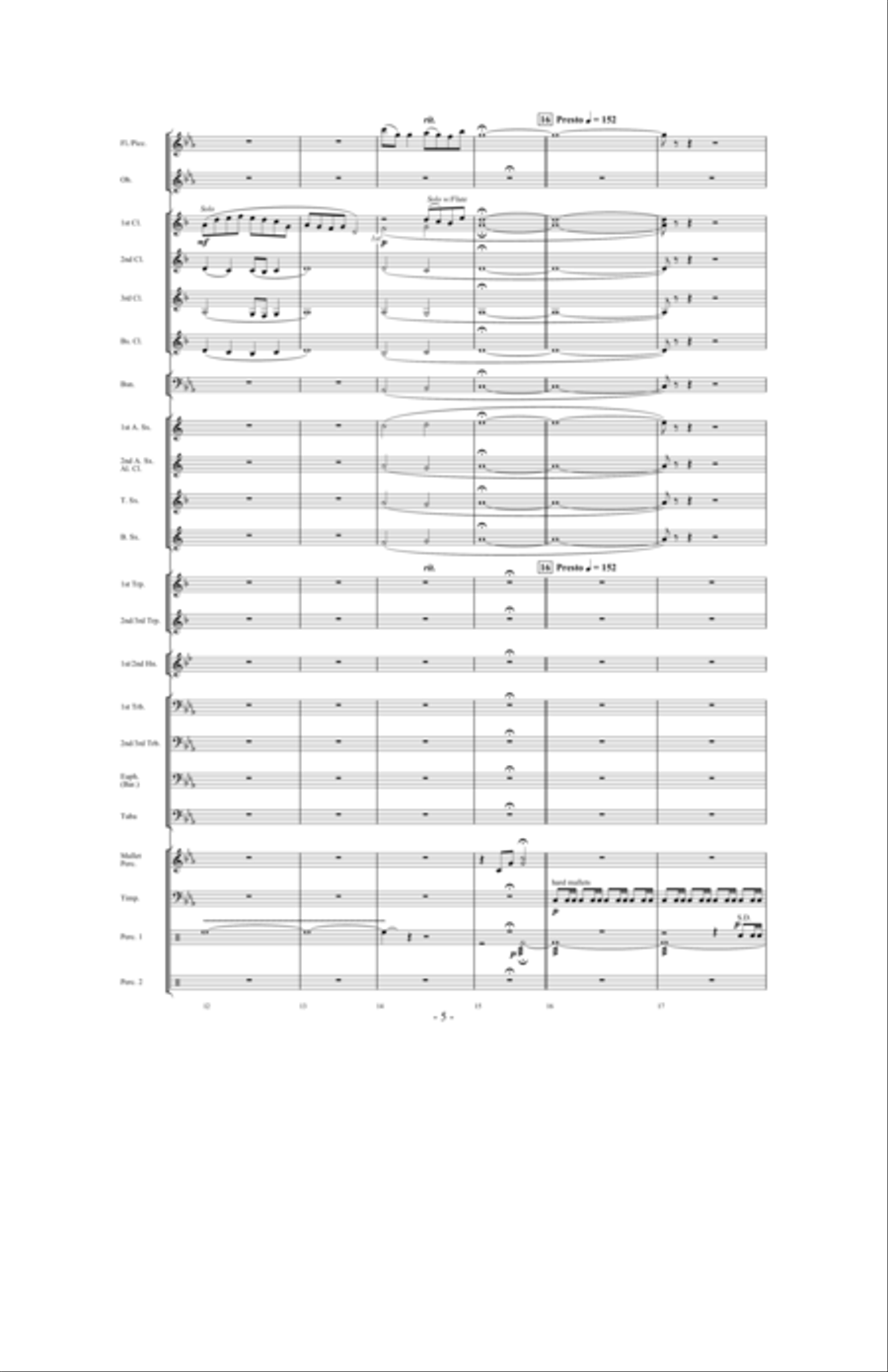 Forever Shining Concert Band scores gallery preview page 4