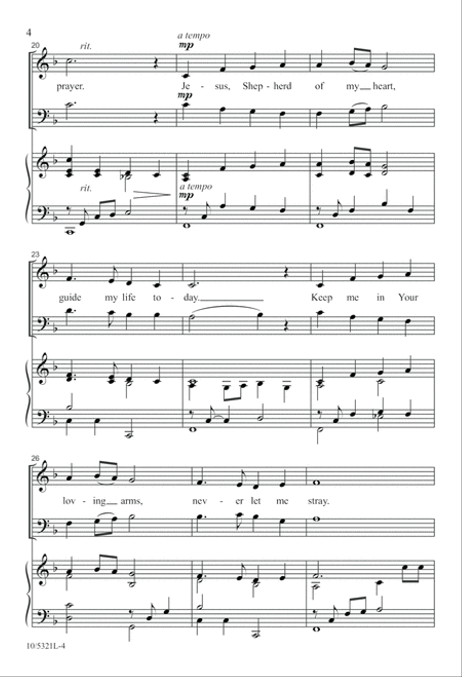 Jesus, Shepherd of My Heart 2-Part scores gallery preview page 4