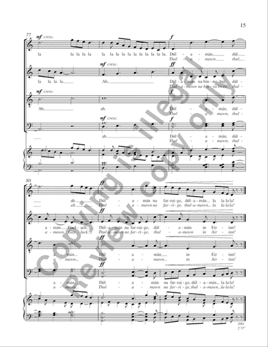 Dúlamán 4-Part scores gallery preview page 8