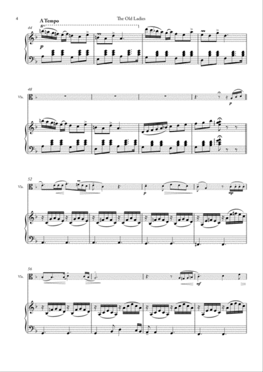 THE OLD LADIES Viola scores gallery preview page 4