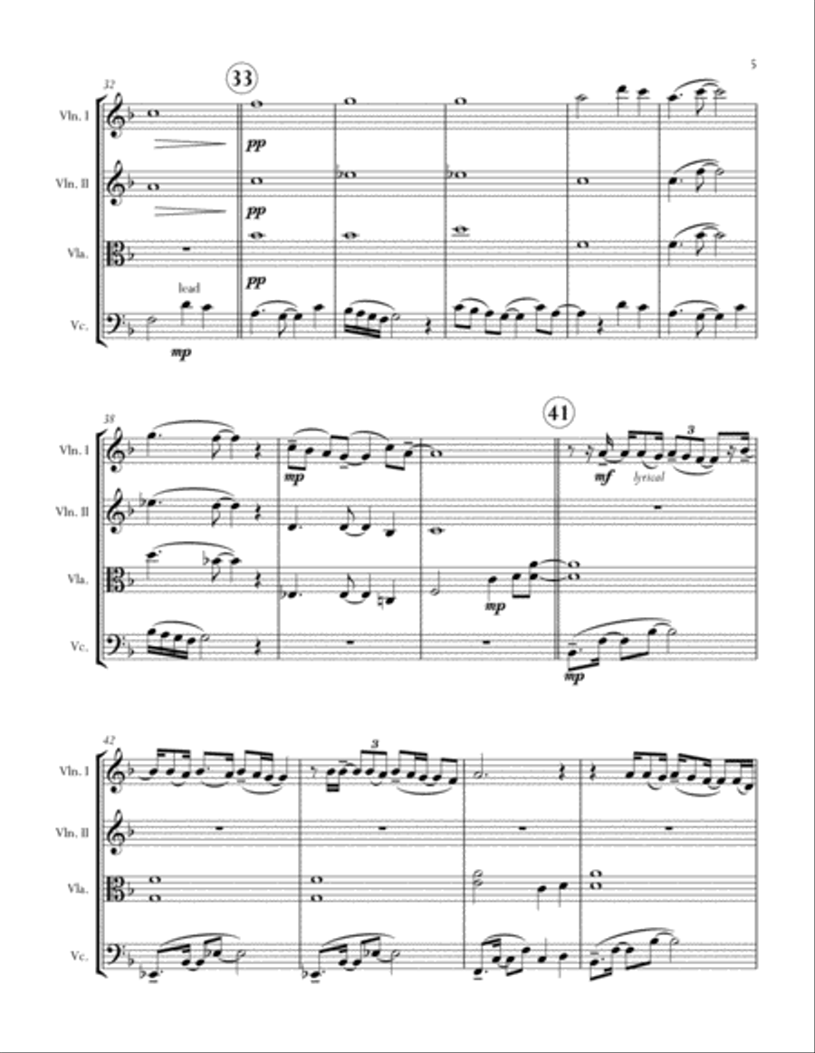 Ordinary People Ordinary People String Quartet scores gallery preview page 5