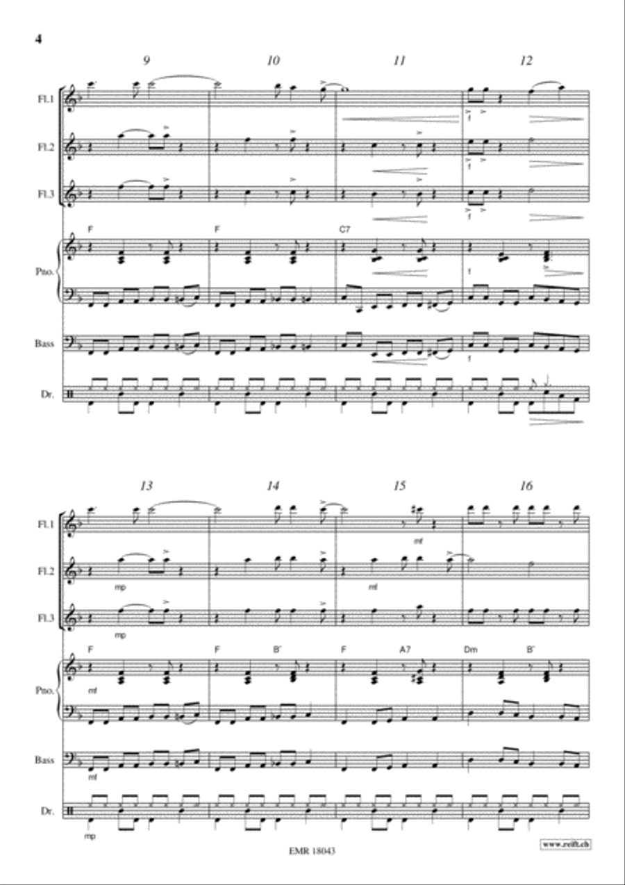 Kumbaya Flute scores gallery preview page 4