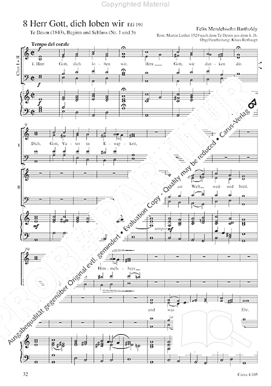 Choral collection Mendelssohn - editionchor Choir scores gallery preview page 33