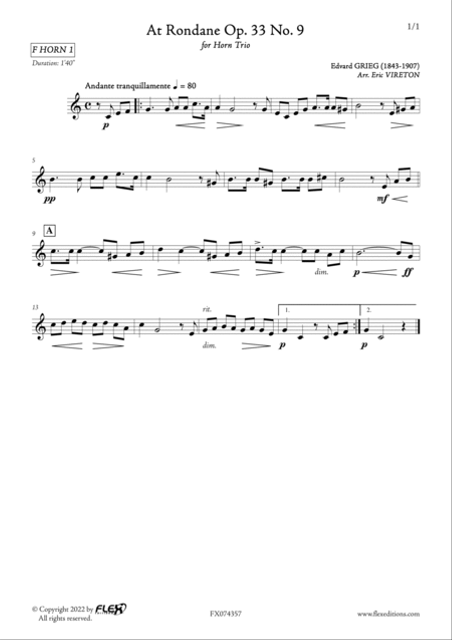 At Rondane Woodwind Trio scores gallery preview page 3