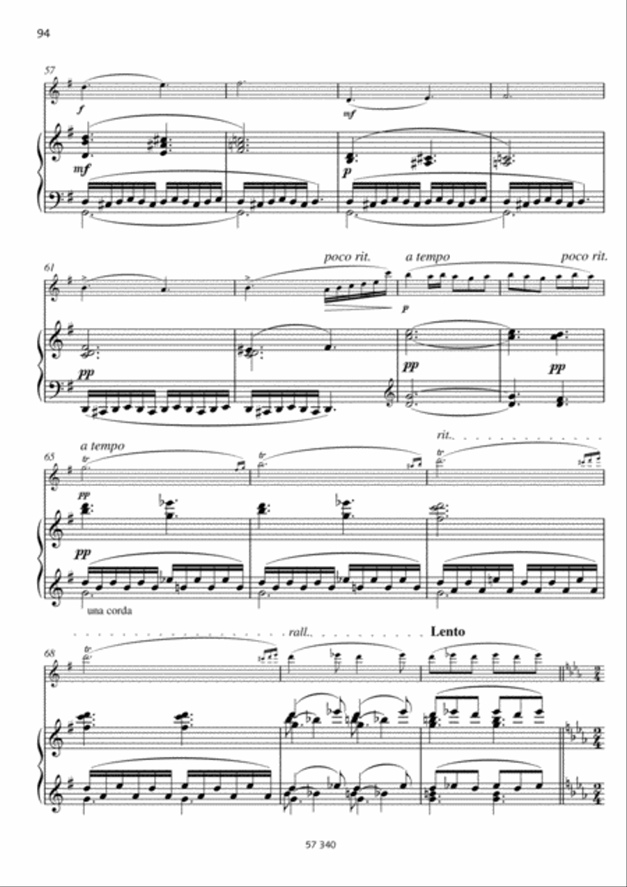 Introduction et Allegretto Flute Solo scores gallery preview page 4