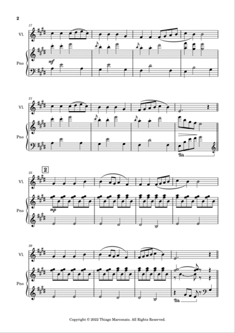 Always Cheerful Always Cheerful Violin Solo scores gallery preview page 2
