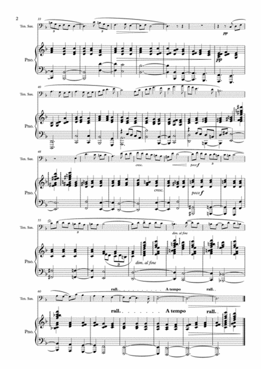 Murray - Aria - Tenor Saxaphone & Piano image number null