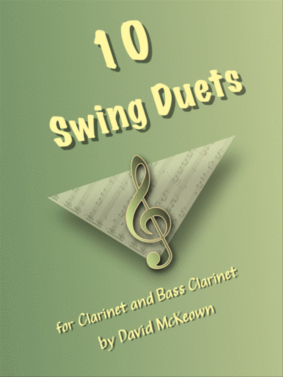 10 Swing Duets for Clarinet and Bass Clarinet Woodwind Duet scores gallery preview page 1