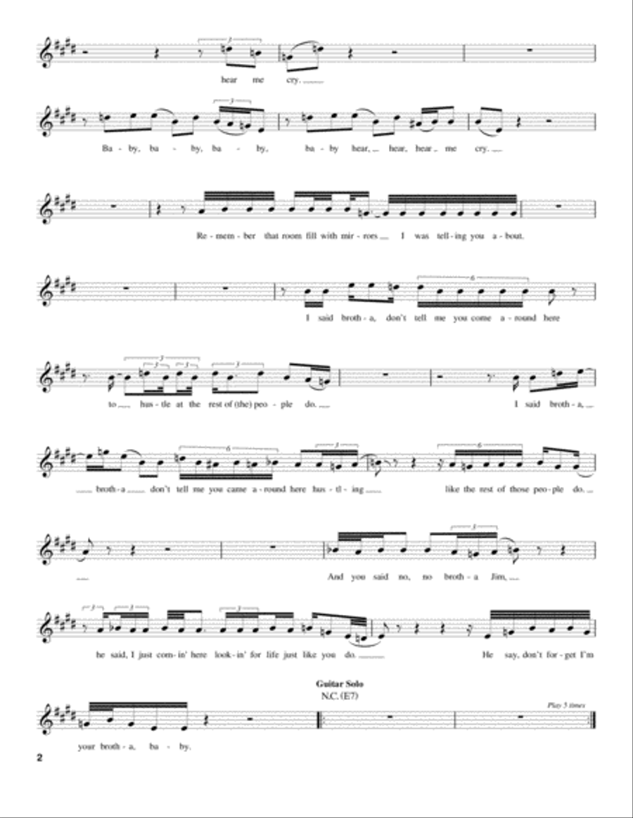 It's Too Bad It's Too Bad Easy Guitar scores gallery preview page 2