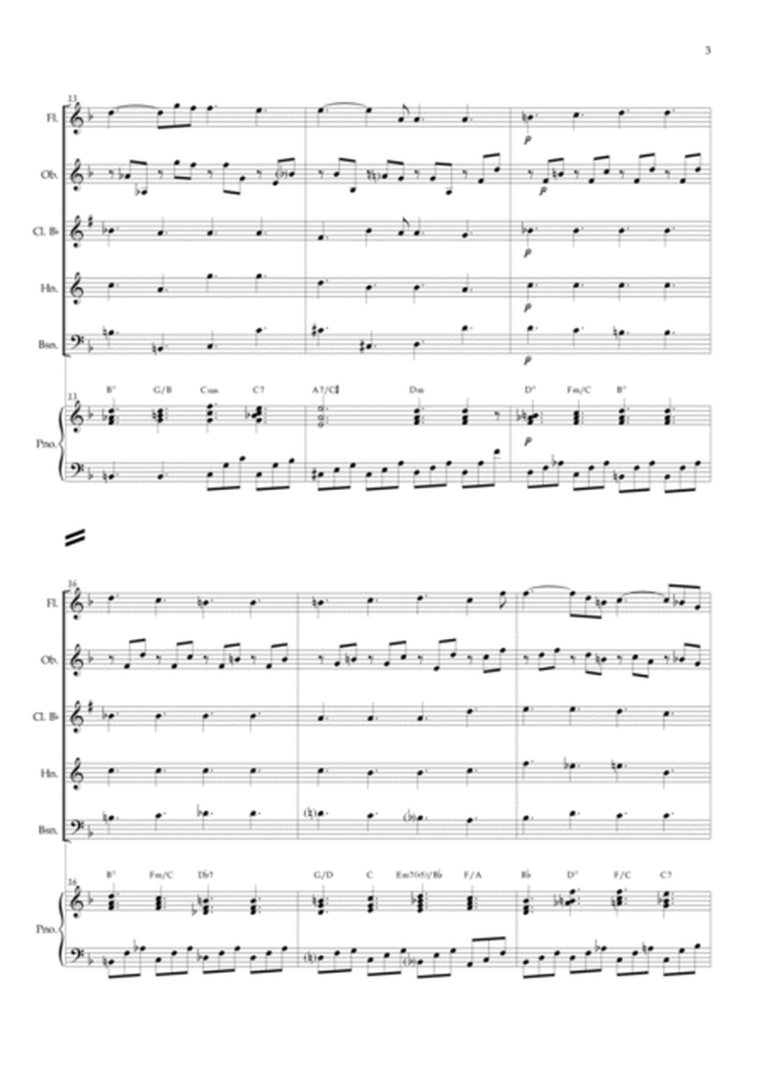 Lacrimosa (Woodwind Quintet) Piano and chords image number null