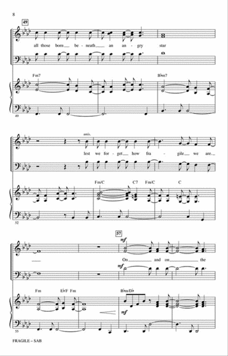 Fragile 3-Part scores gallery preview page 3