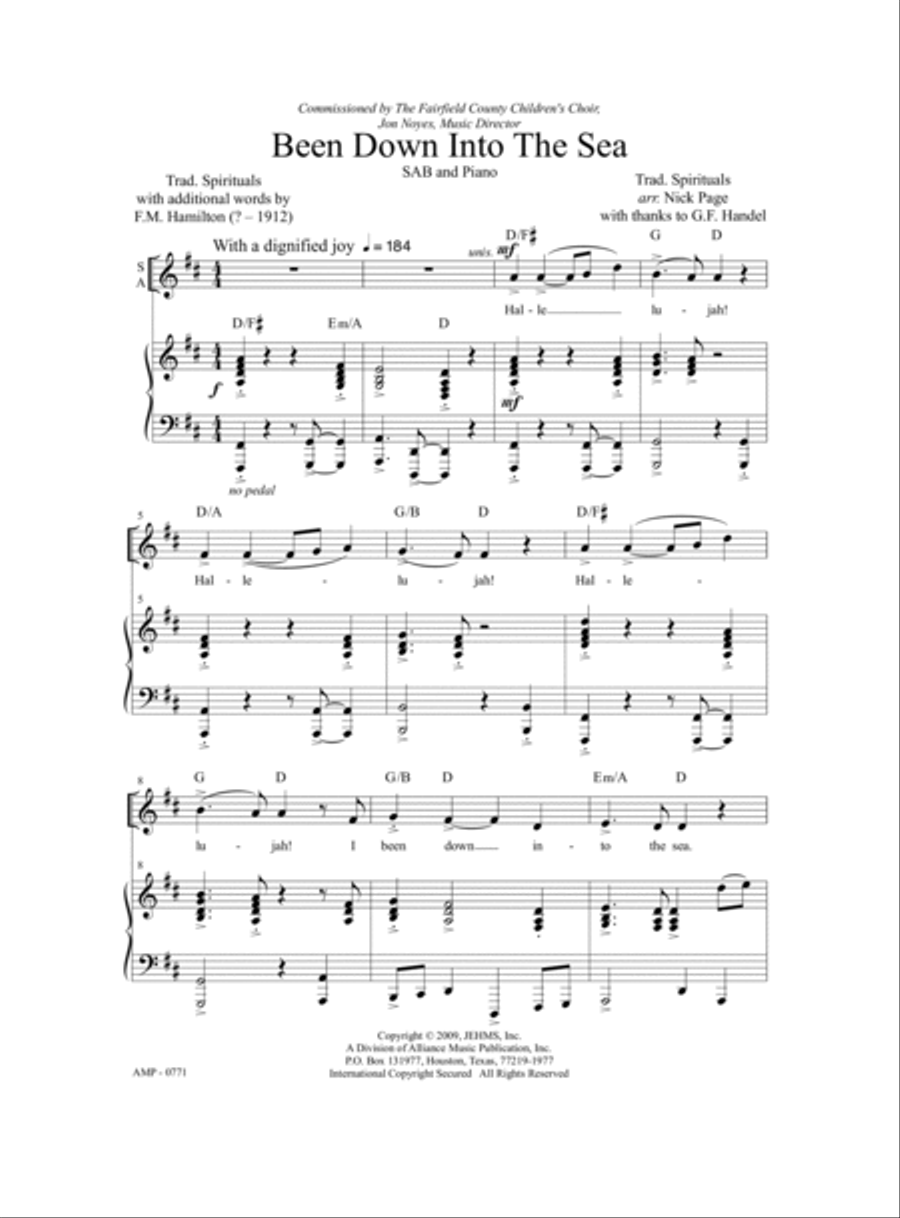 Been Down to the Sea 3-Part scores gallery preview page 8