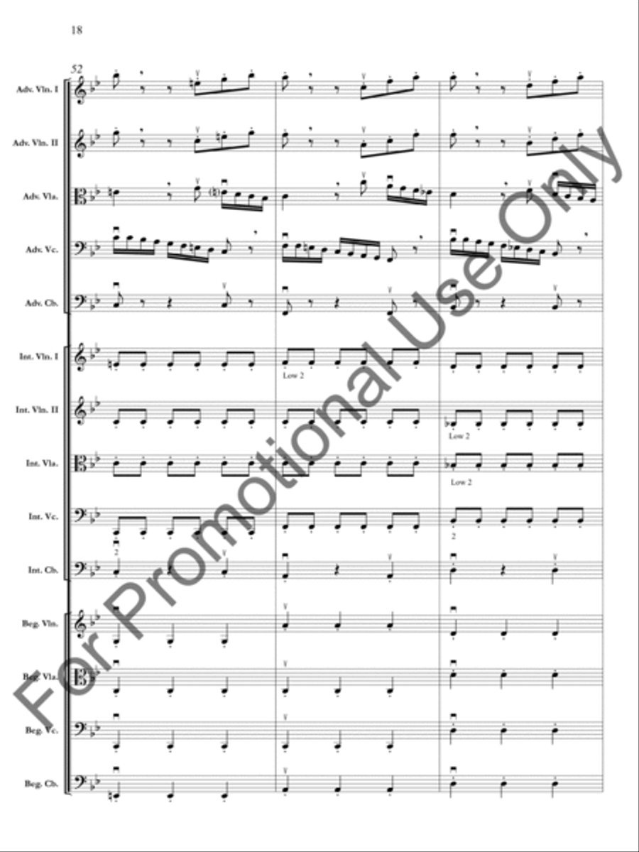 The Four Seasons: Summer: Presto, 3rd movement Orchestra scores gallery preview page 19