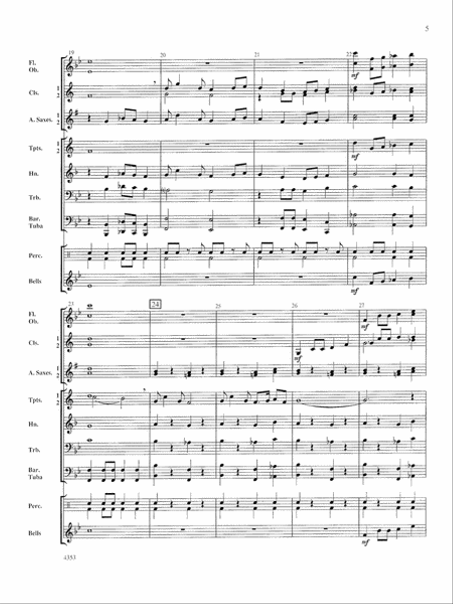 Bridgewater March: Score Concert Band scores gallery preview page 5