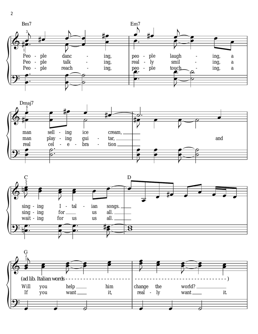 Saturday In The Park Easy Piano scores gallery preview page 2