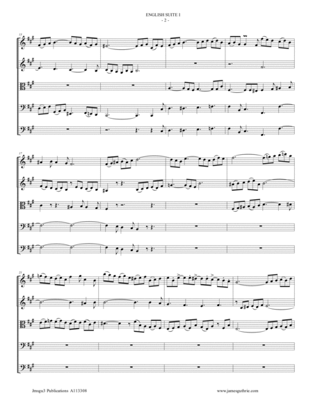 BACH: Six English Suites Complete BWV 806-811 for String Orchestra image number null