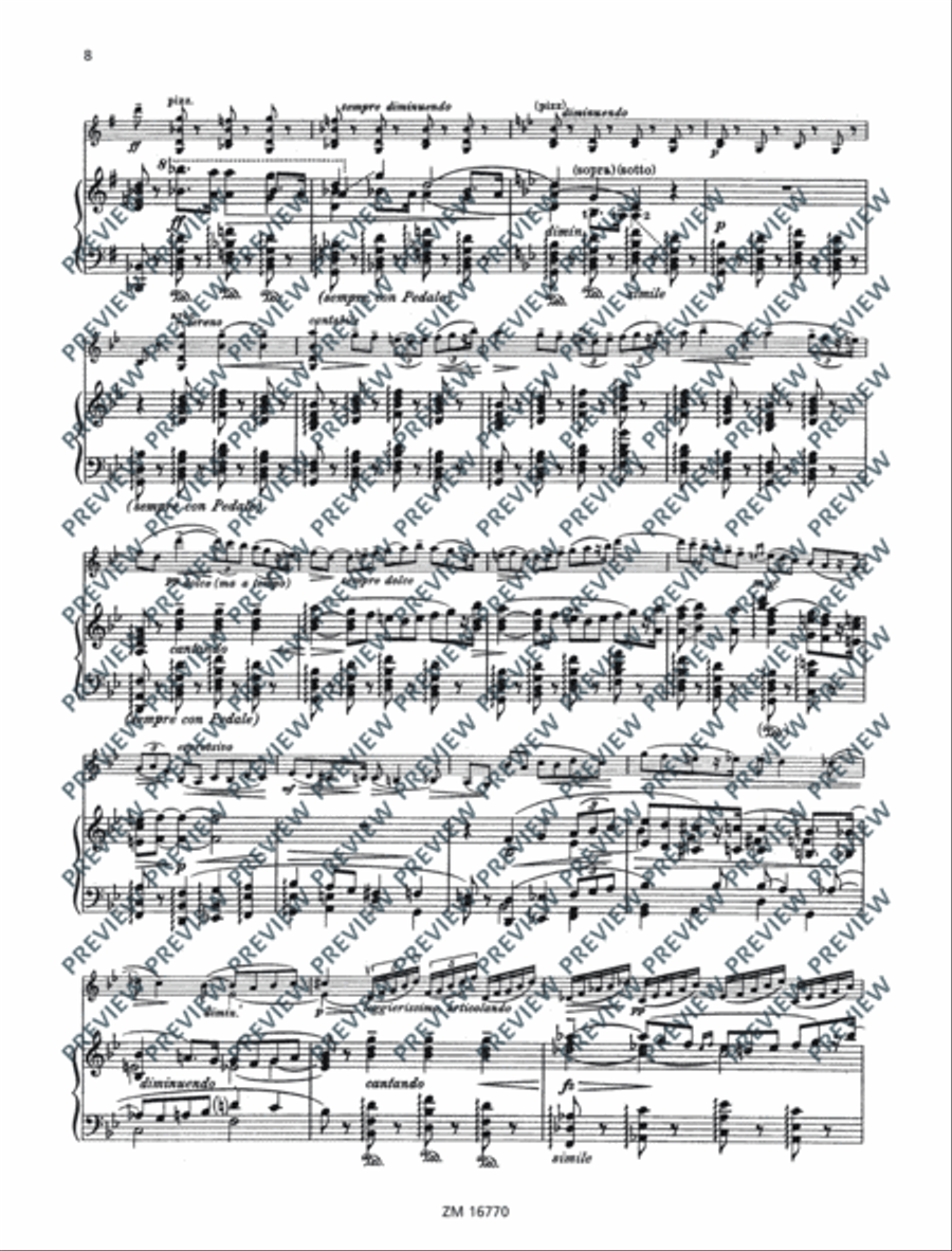 Sonata No. 2 G major Violin Solo scores gallery preview page 9