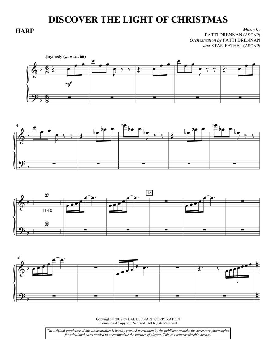 Discover The Light Of Christmas - Harp