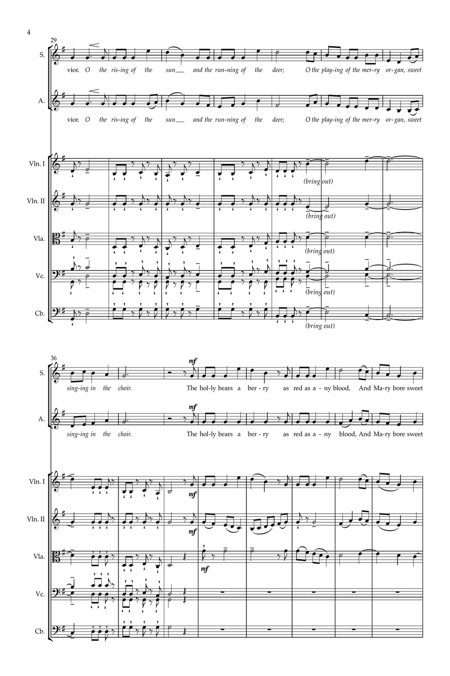 The Holly And The Ivy Choir scores gallery preview page 4