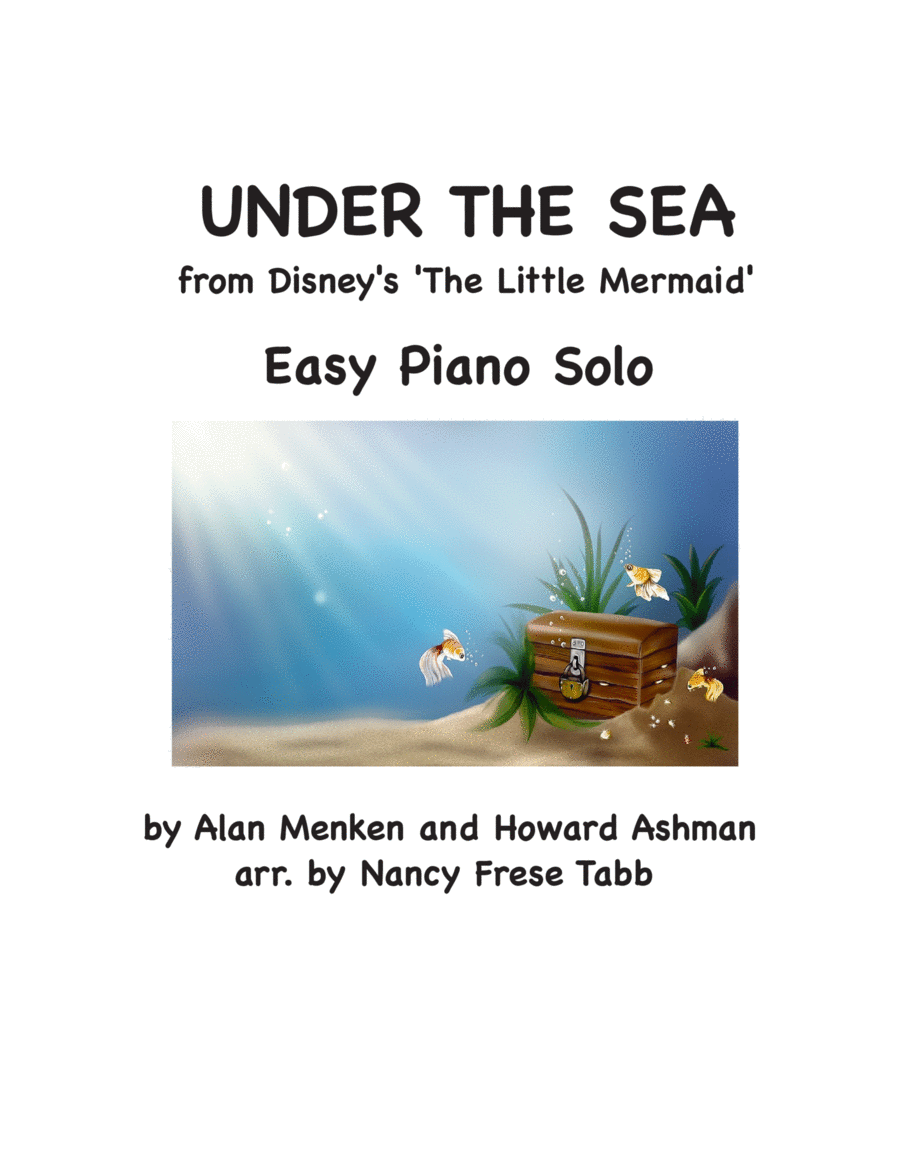 Under The Sea Easy Piano scores gallery preview page 1