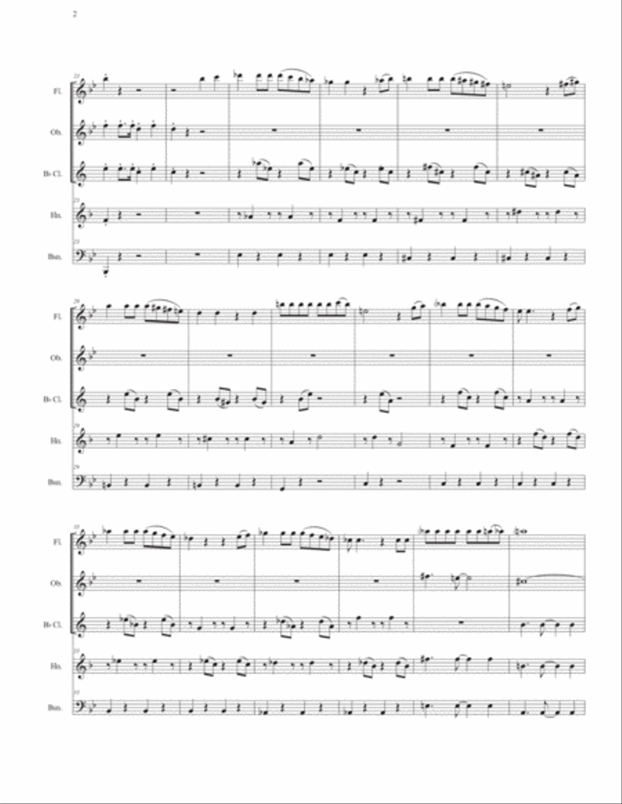 It's The Hard-knock Life Woodwind Quintet scores gallery preview page 4