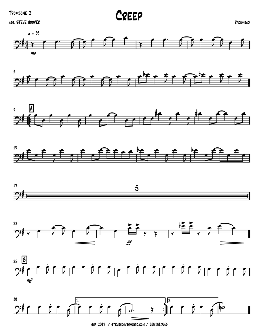 Creep Brass Ensemble scores gallery preview page 6