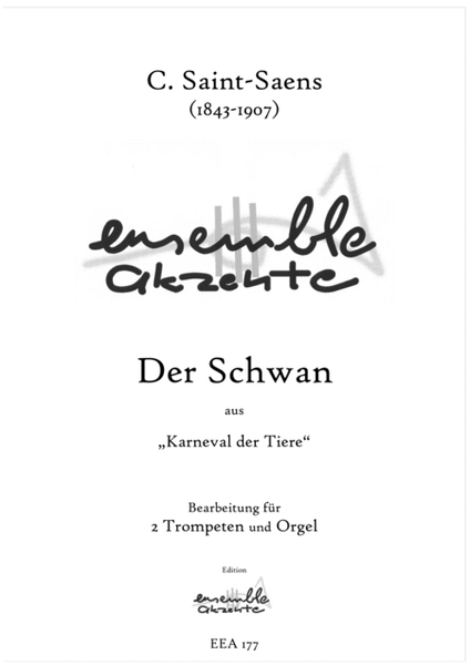 The Swan / Der Schwan from "Carnival of the Animals" - arrangement for two trumpets and organ image number null