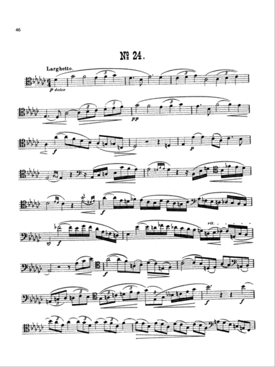 Milde: Fifty Concert Studies, Op. 26 Bassoon Solo scores gallery preview page 1