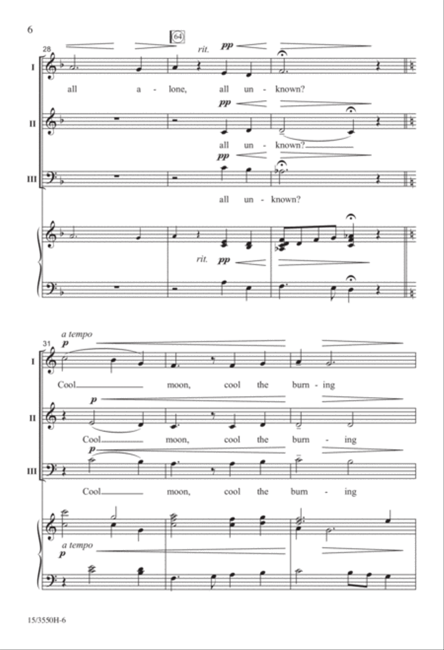 Cool Moon 3-Part scores gallery preview page 6