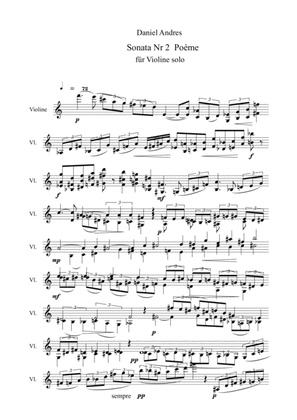 Sonata Nr 2 for violin solo op. 76