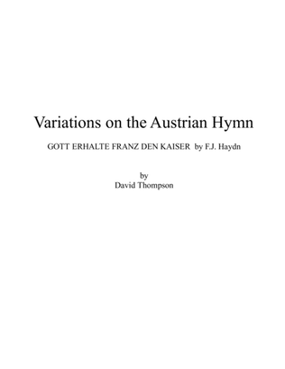 Variations on the Austrian Hymn