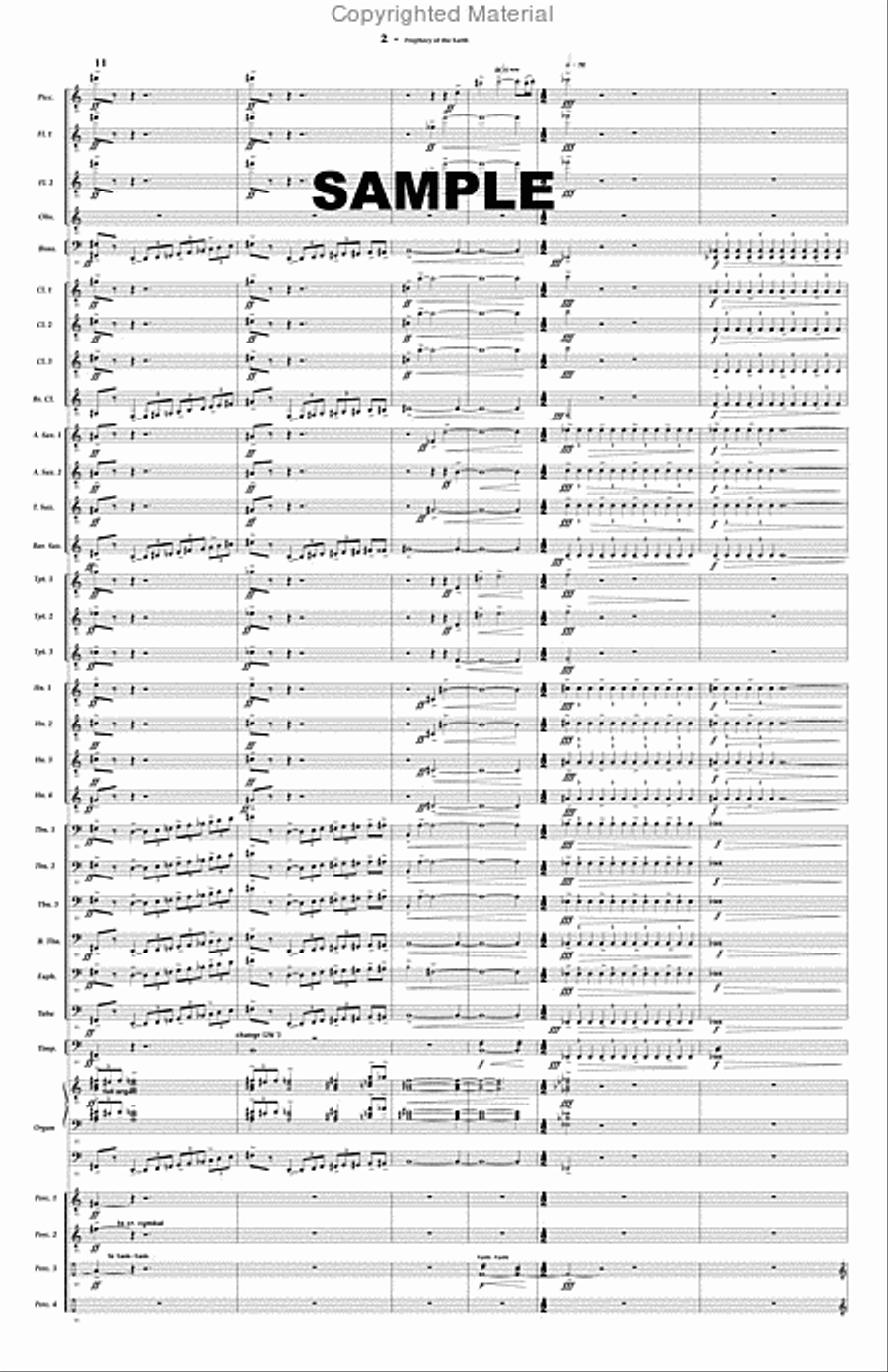 Prophecy of the Earth Prophecy of the Earth Concert Band scores gallery preview page 3