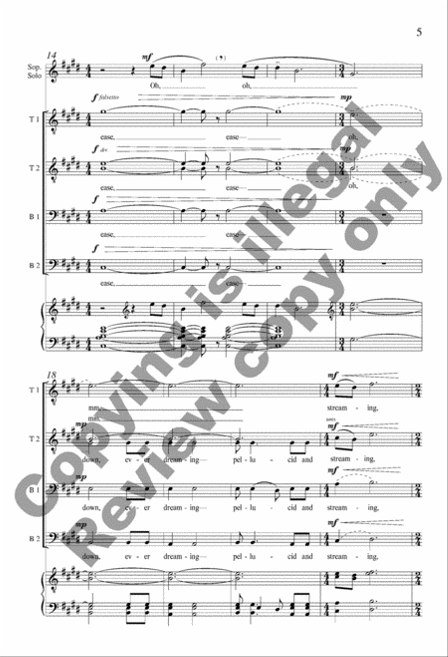 Last Lullaby TTBB scores gallery preview page 5