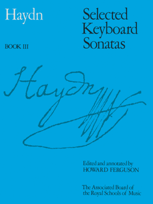 Book cover for Selected Keyboard Sonatas, Book III