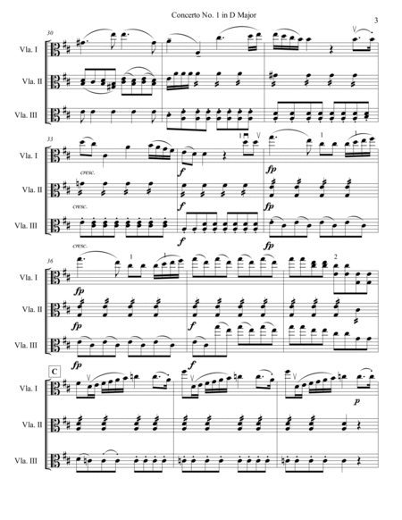 Concerto in D Major, Arranged for Three Violas image number null