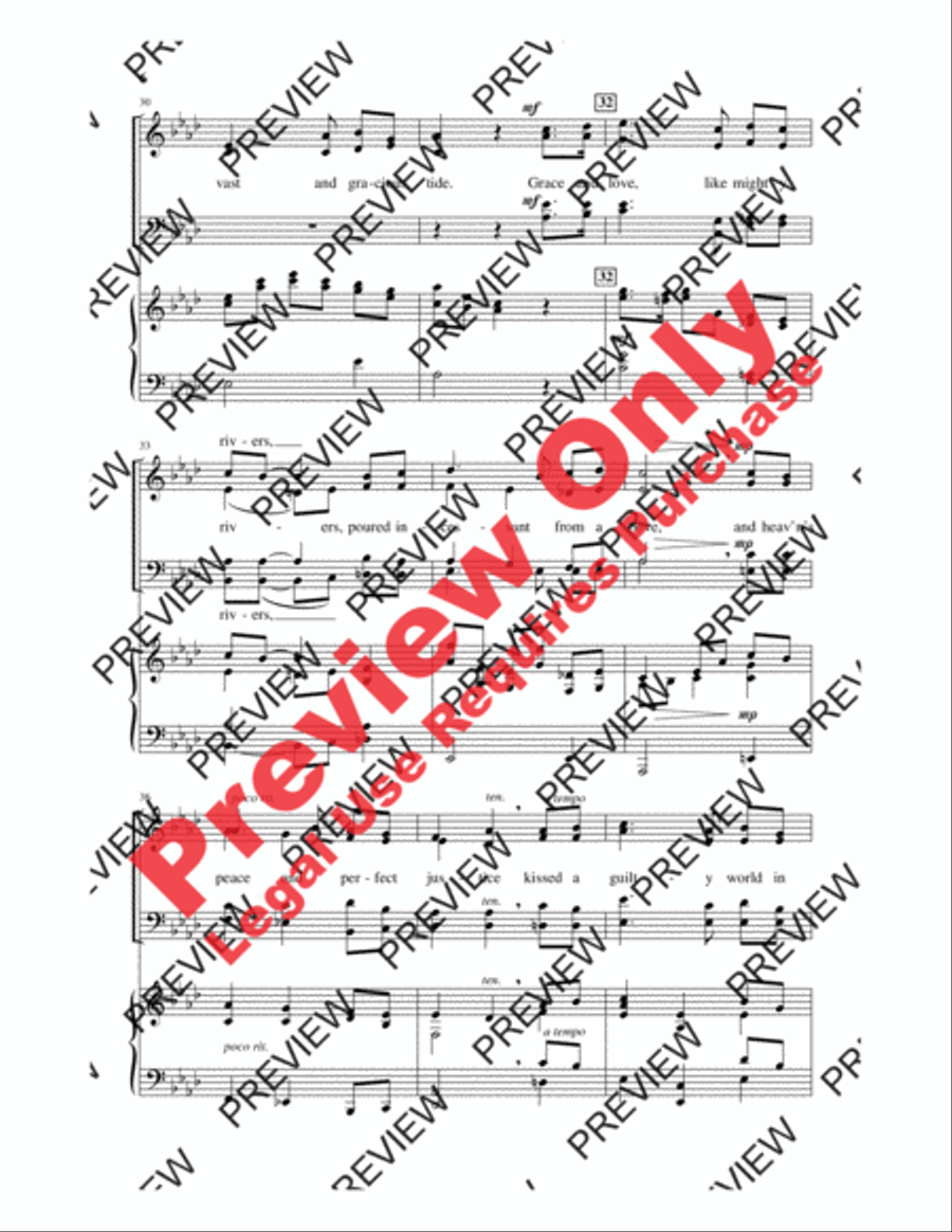 Here Is Love, Vast As the Ocean 4-Part scores gallery preview page 5