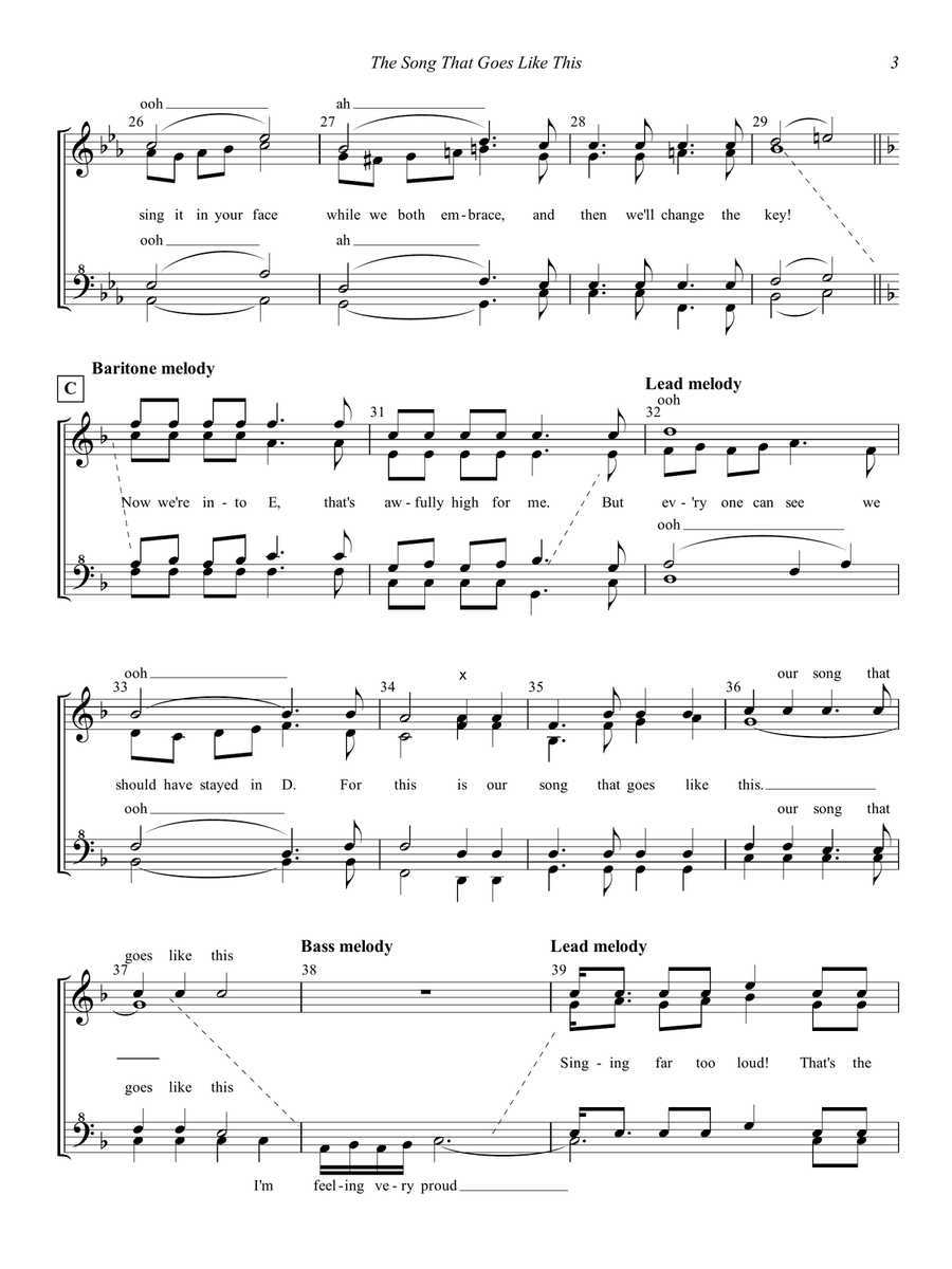 The Song That Goes Like This SSAA scores gallery preview page 3