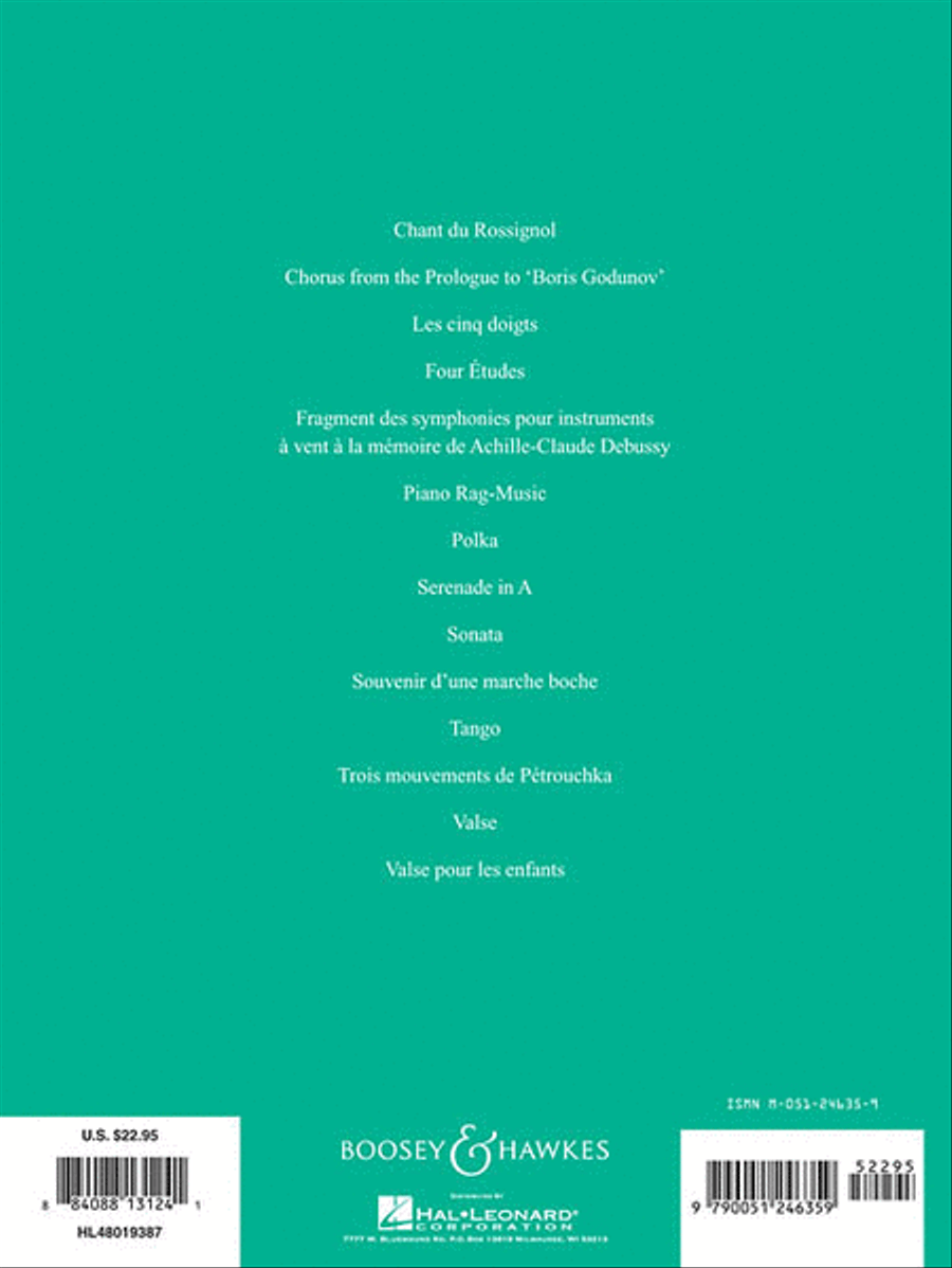 The Stravinsky Piano Collection Piano Solo scores gallery preview page 2