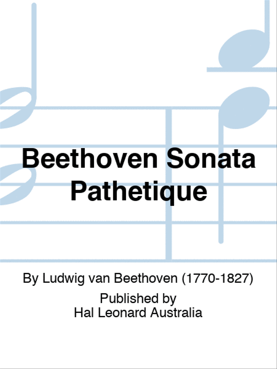 Beethoven Sonata Pathetique Piano Solo scores gallery preview page 1