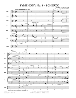 Book cover for Symphony No. 5 Scherzo - Full Score