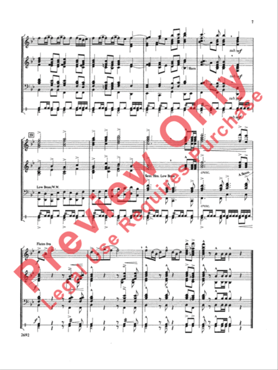 March for Freedom Concert Band scores gallery preview page 8