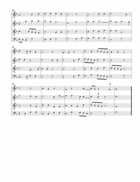 Recordans de mia signora (arrangement for 4 recorders)