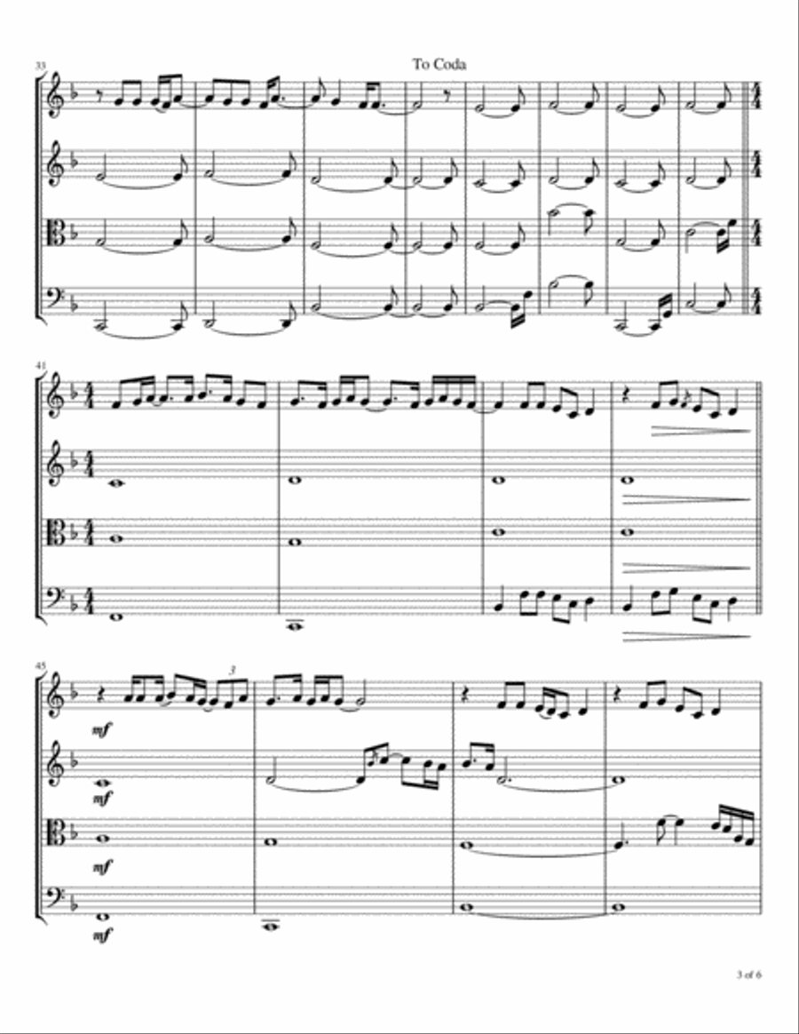 Edge Of The World String Quartet scores gallery preview page 4